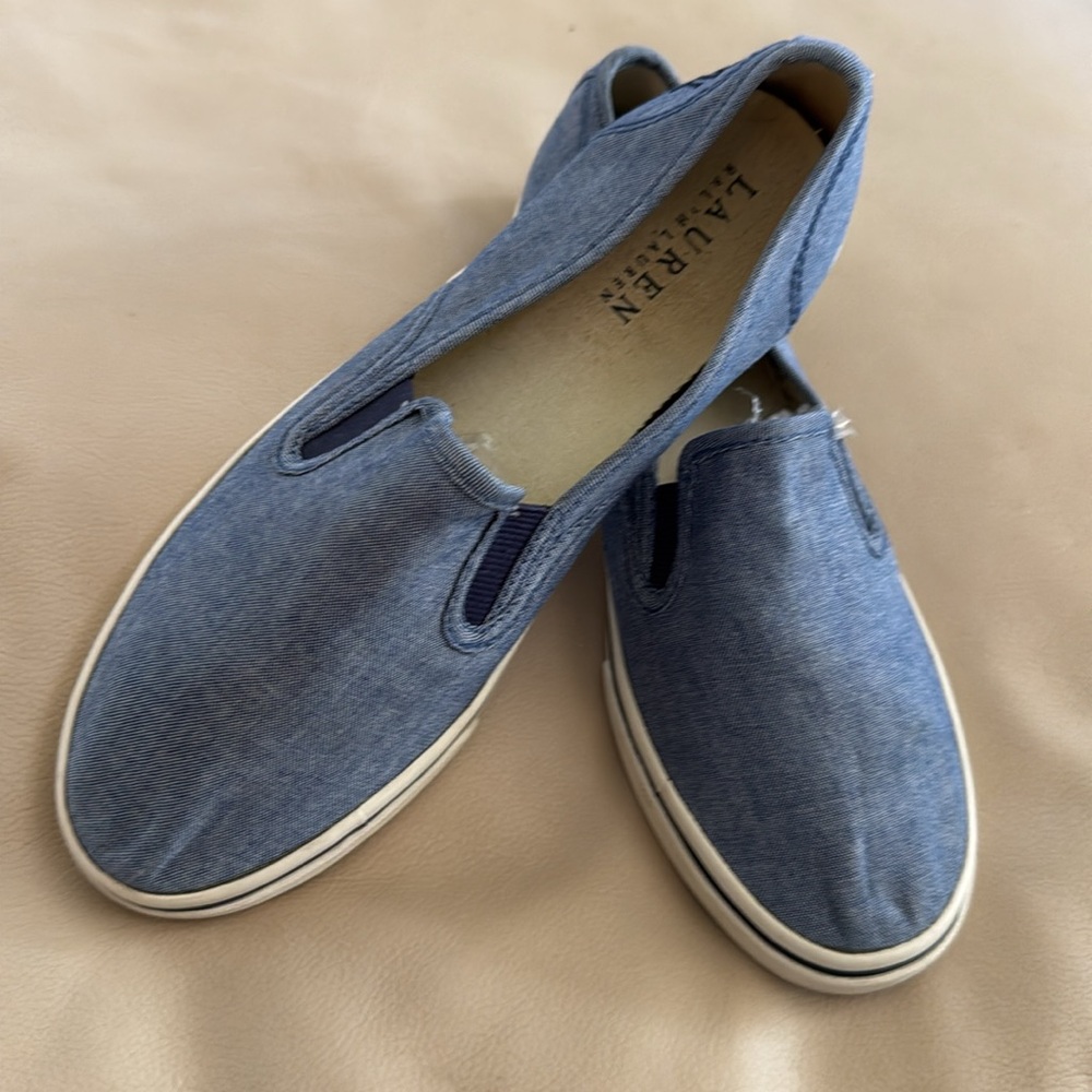 Lauren Ralph Lauren Janis Denim Slip On Sneakers